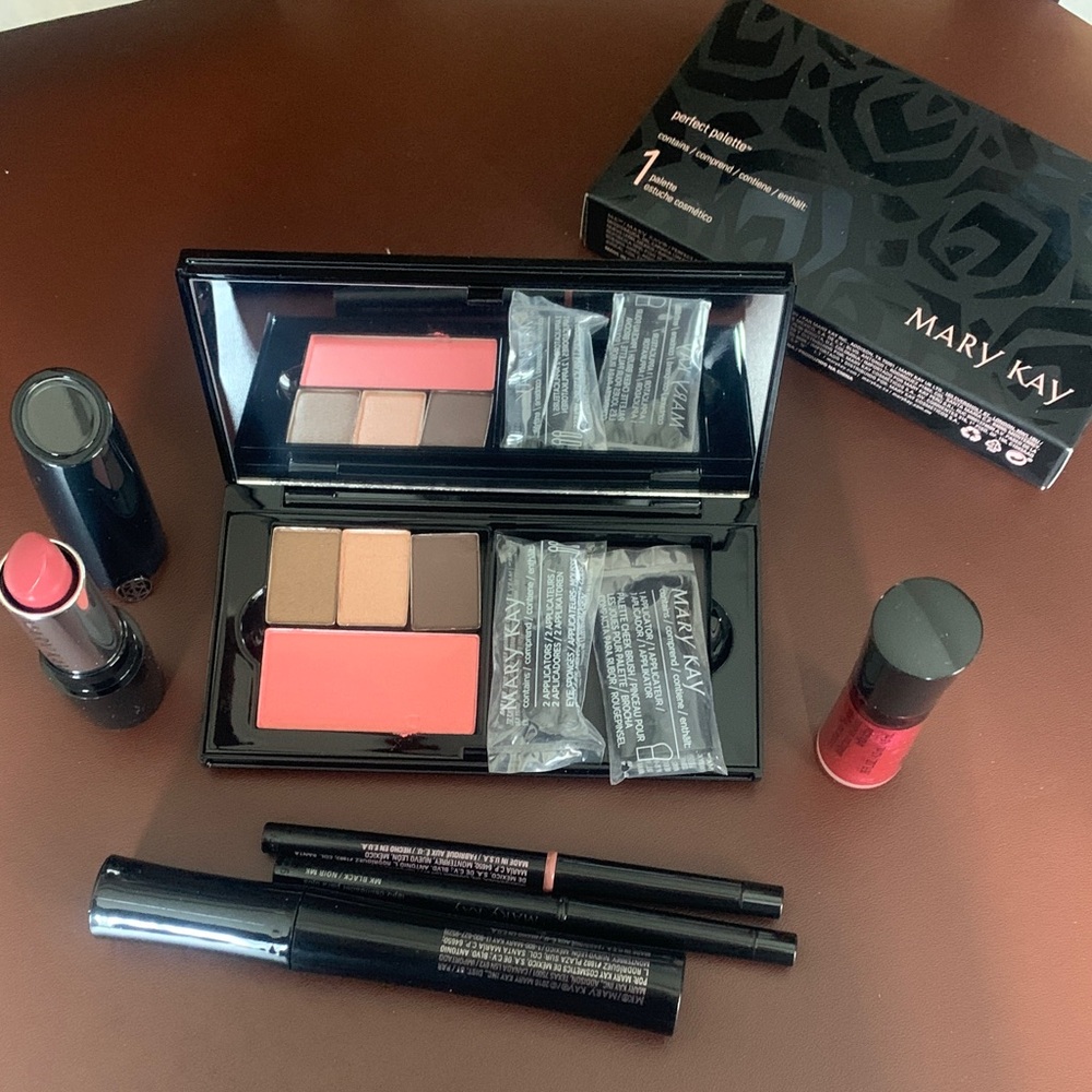 Mary Kay Eyeshadow Palette with Pink and Brown Hues